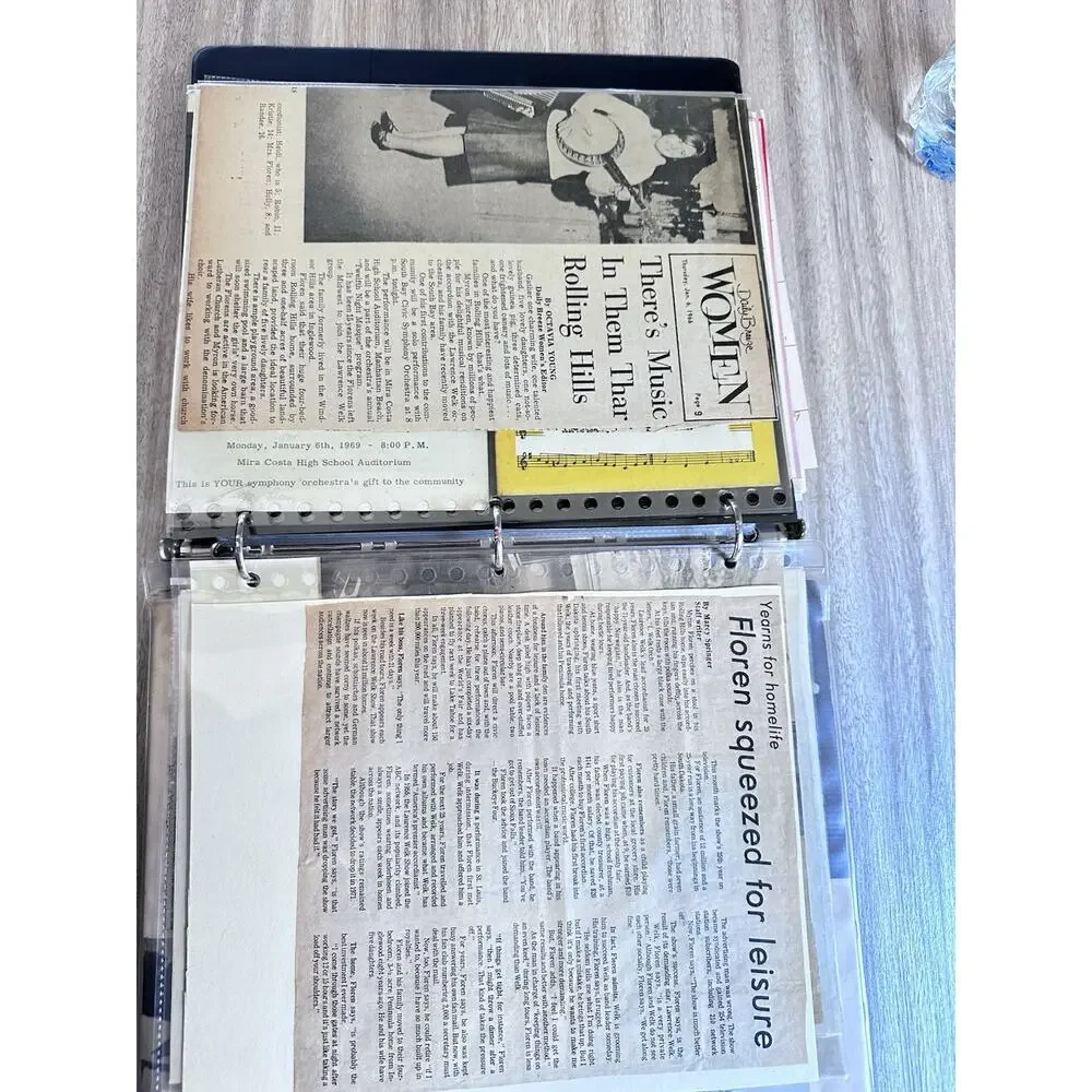 Rare Lawrence Welk & Myron Floren Memorabilia Archive Calendars Photos Programs